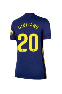 Atletico Madrid Giuliano Simeone #20 Jalkapallovaatteet Naisten Vieraspaita 2025-26 Lyhythihainen